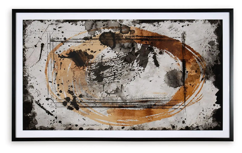 Clefting - Wall Art - Black / Caramel / Tan by Unique Piece Furniture