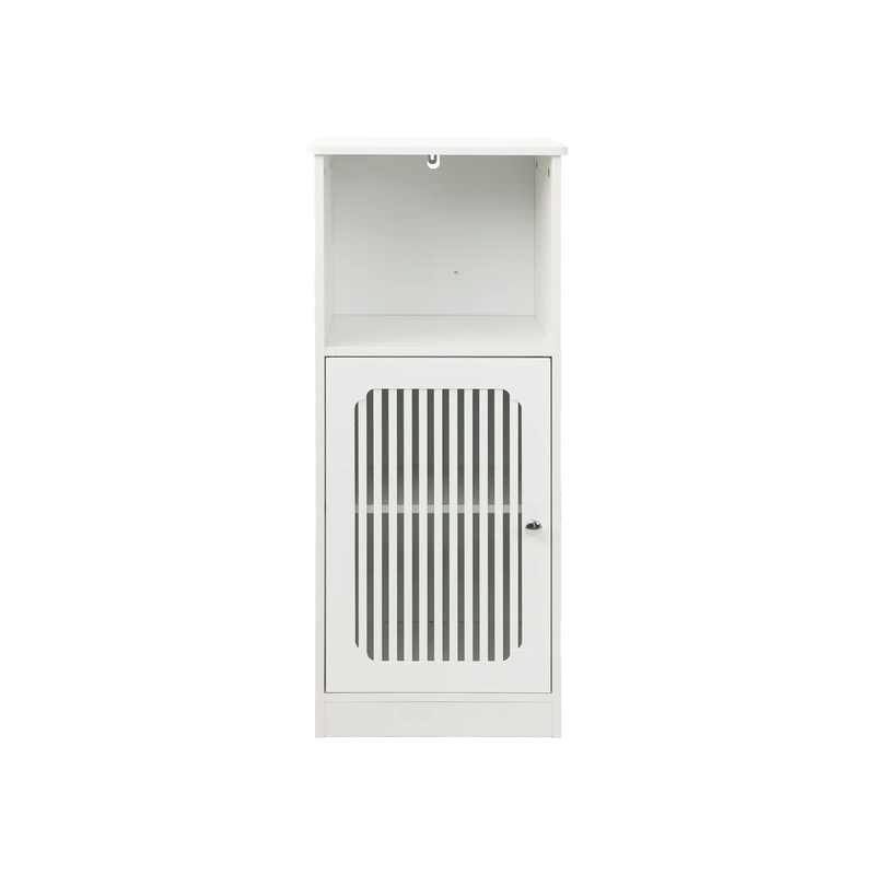 Bathroom Low Cabinet with Louvered Door by HouseOfZazla