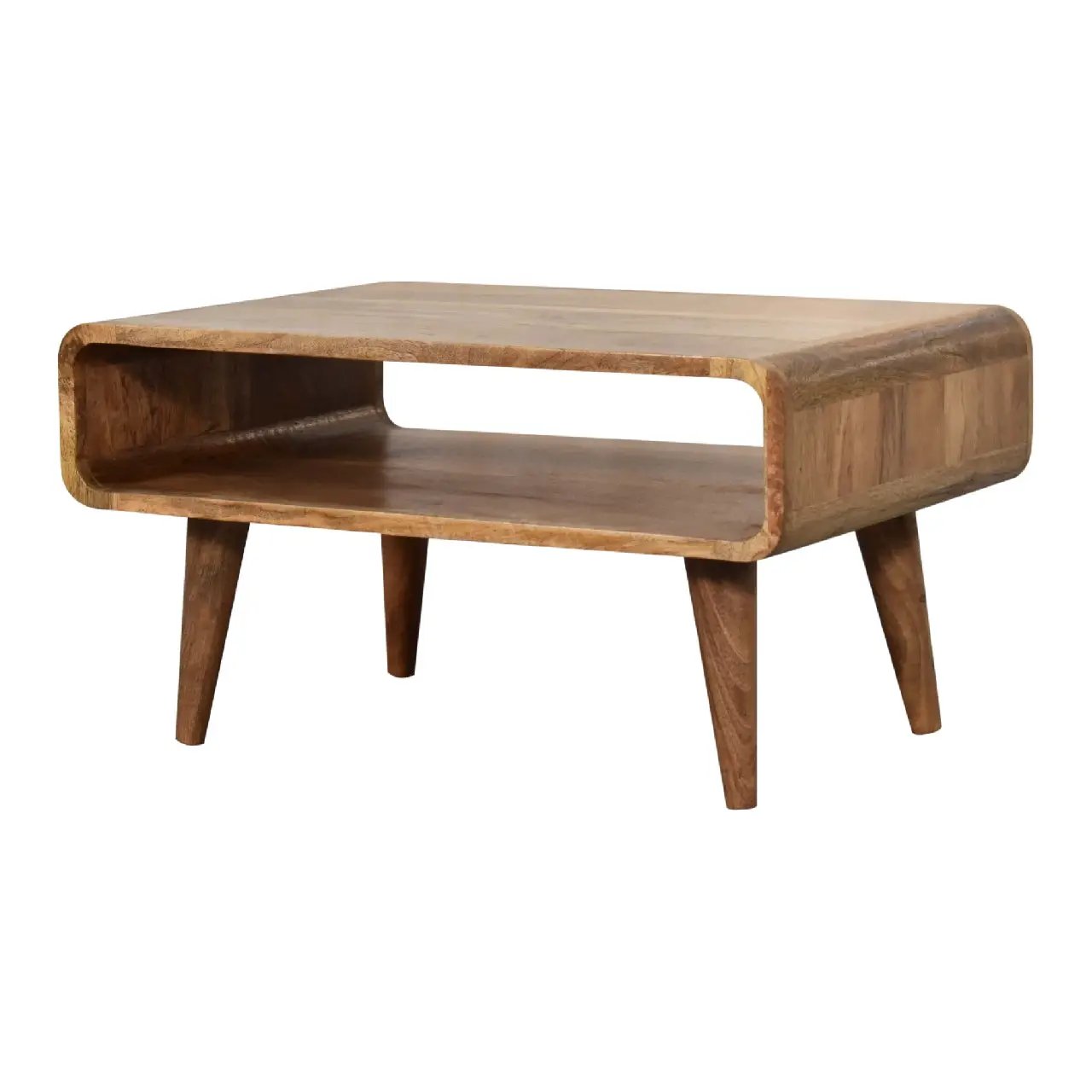 Solid Wood Media Unit, Open Slot, Oak-ish by HouseOfZazla