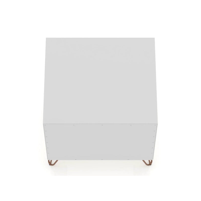 Rockefeller - Nightstand With 2 Drawers - White by HouseOfZazla