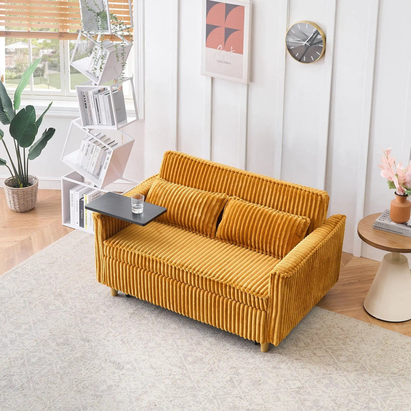 Pull Out Sofa With Movable Tabletop And USB Ports by HouseOfZazla