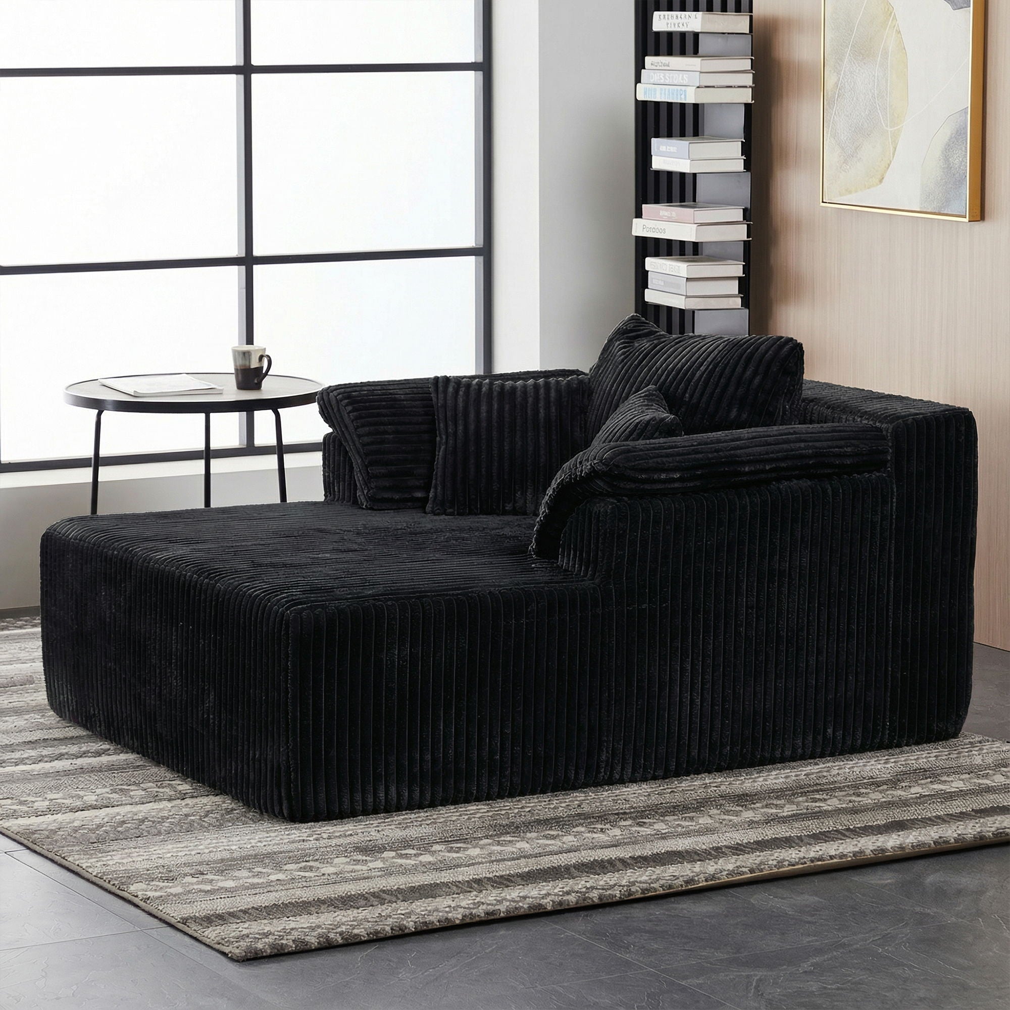 Chaise Lounge Chair, Deep Seat Sleeper Couch For Living Room by HouseOfZazla