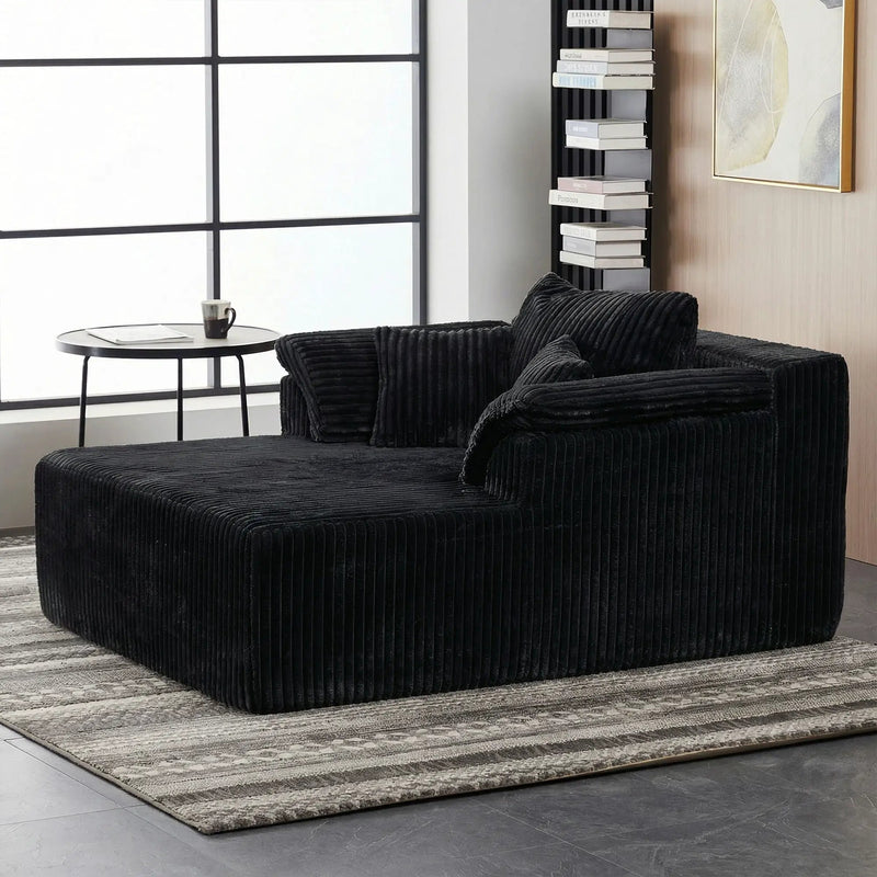 Chaise Lounge Chair, Deep Seat Sleeper Couch For Living Room by HouseOfZazla