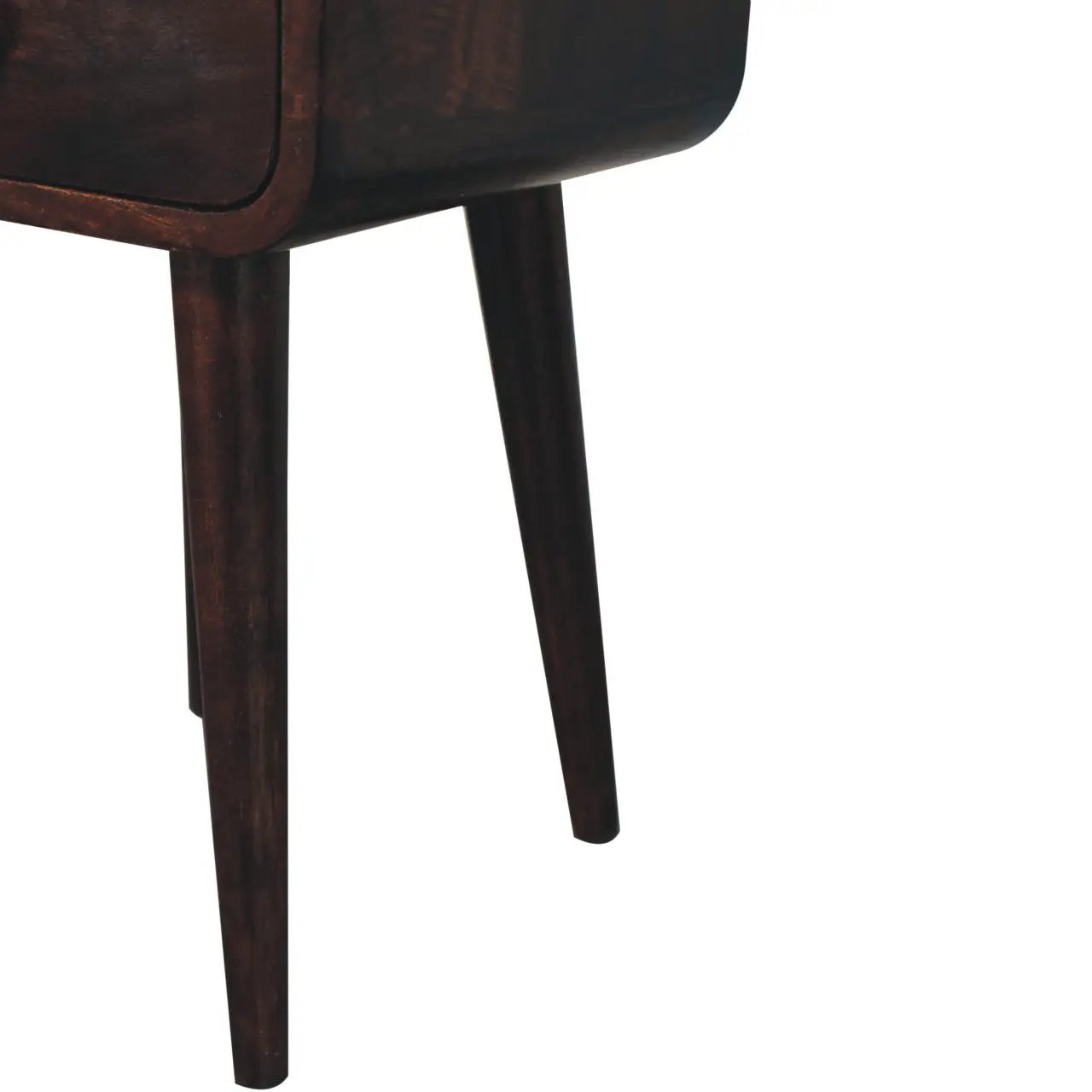 Mini Curve Open Bedside Nightstand by Unique Piece Furniture