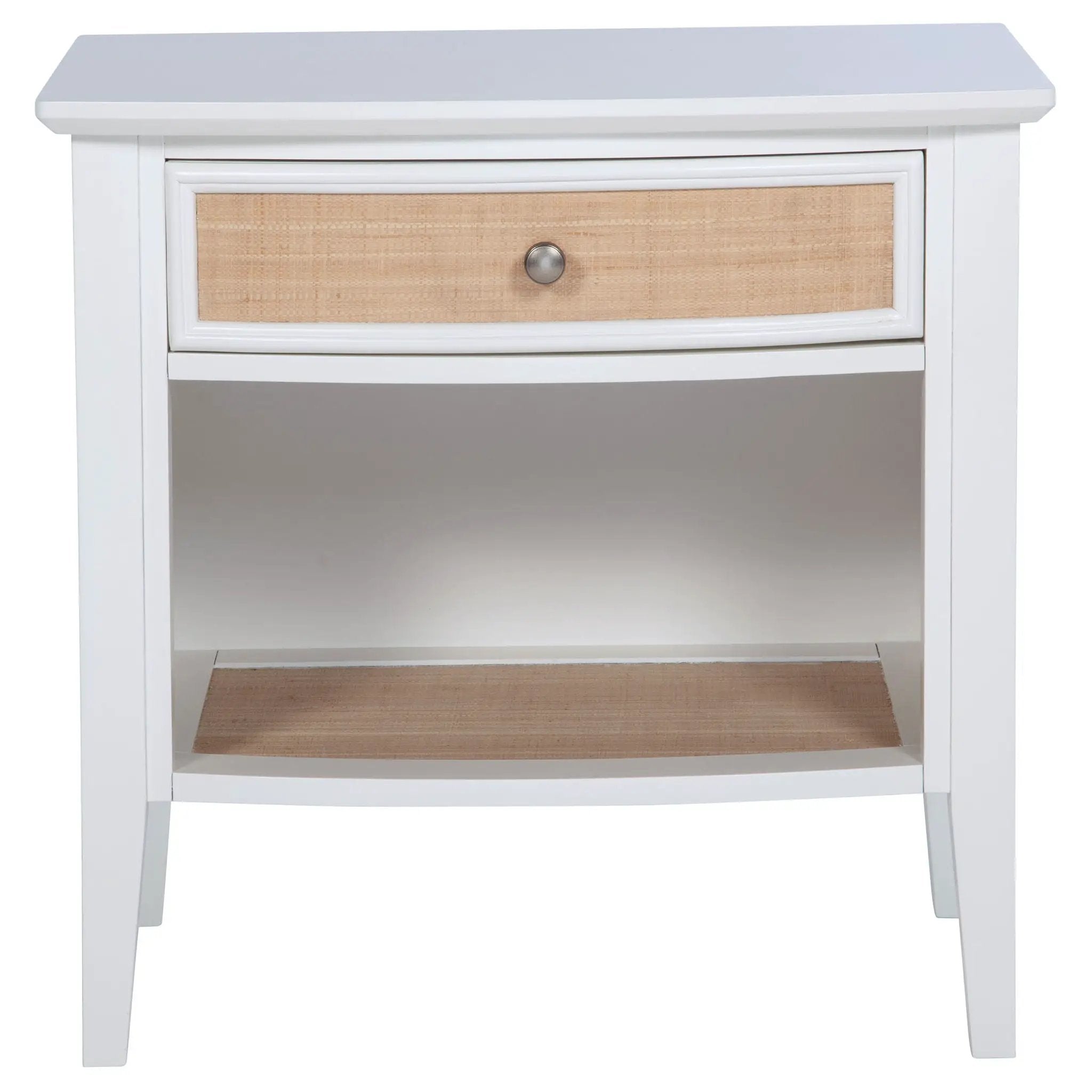 Bexhill 1-drawer Nightstand Bedside Table White by Unique Piece Furniture