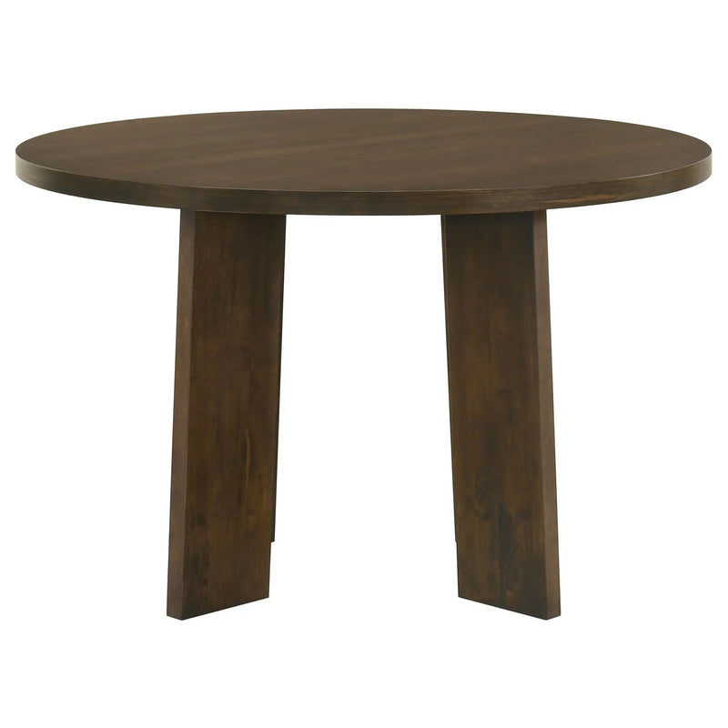 Strouse 5-piece Dining Set Cream and Walnut by Unique Piece Furniture