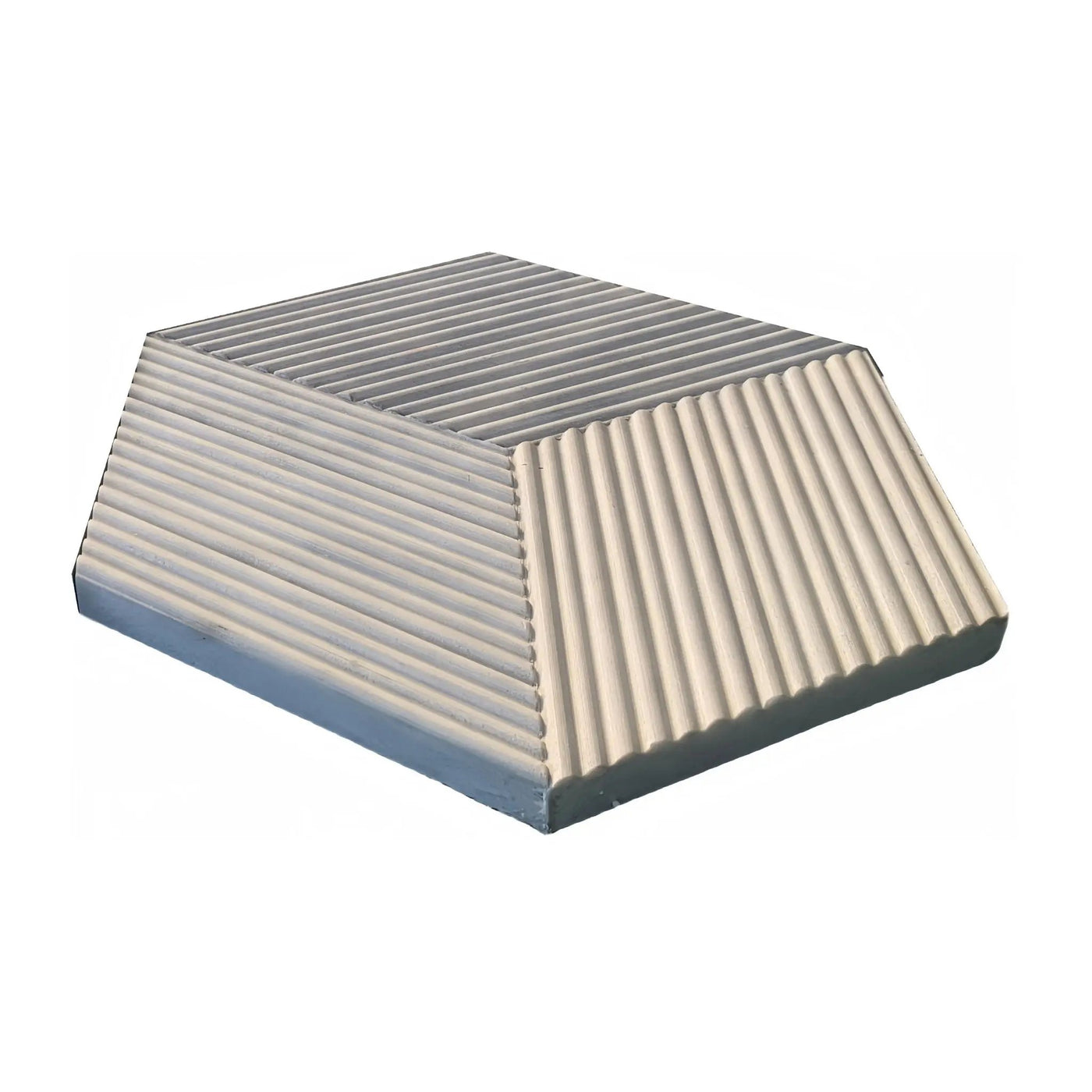 Hexagon Natural Stone Marble Tile, 3D Fluted (Set of 12) by HouseOfZazla
