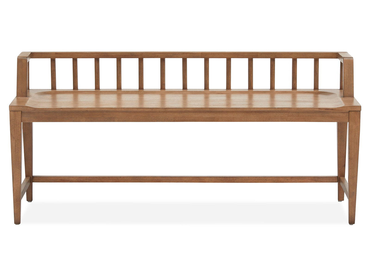 Lindon - Arm Bench With Low Back - Light Brown, photo 6 of 7