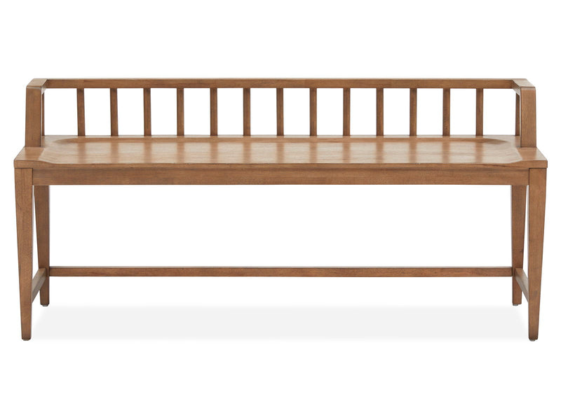Lindon - Arm Bench With Low Back - Light Brown, photo 6 of 7