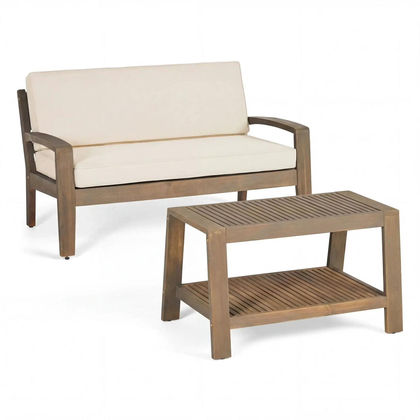 2 Piece Conversation Set, Loveseat & Coffee Table by HouseOfZazla