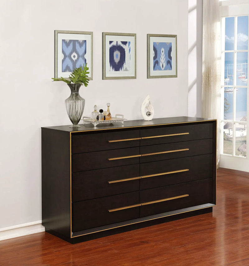 Durango 8-drawer Dresser Smoked Peppercorn by Unique Piece Furniture