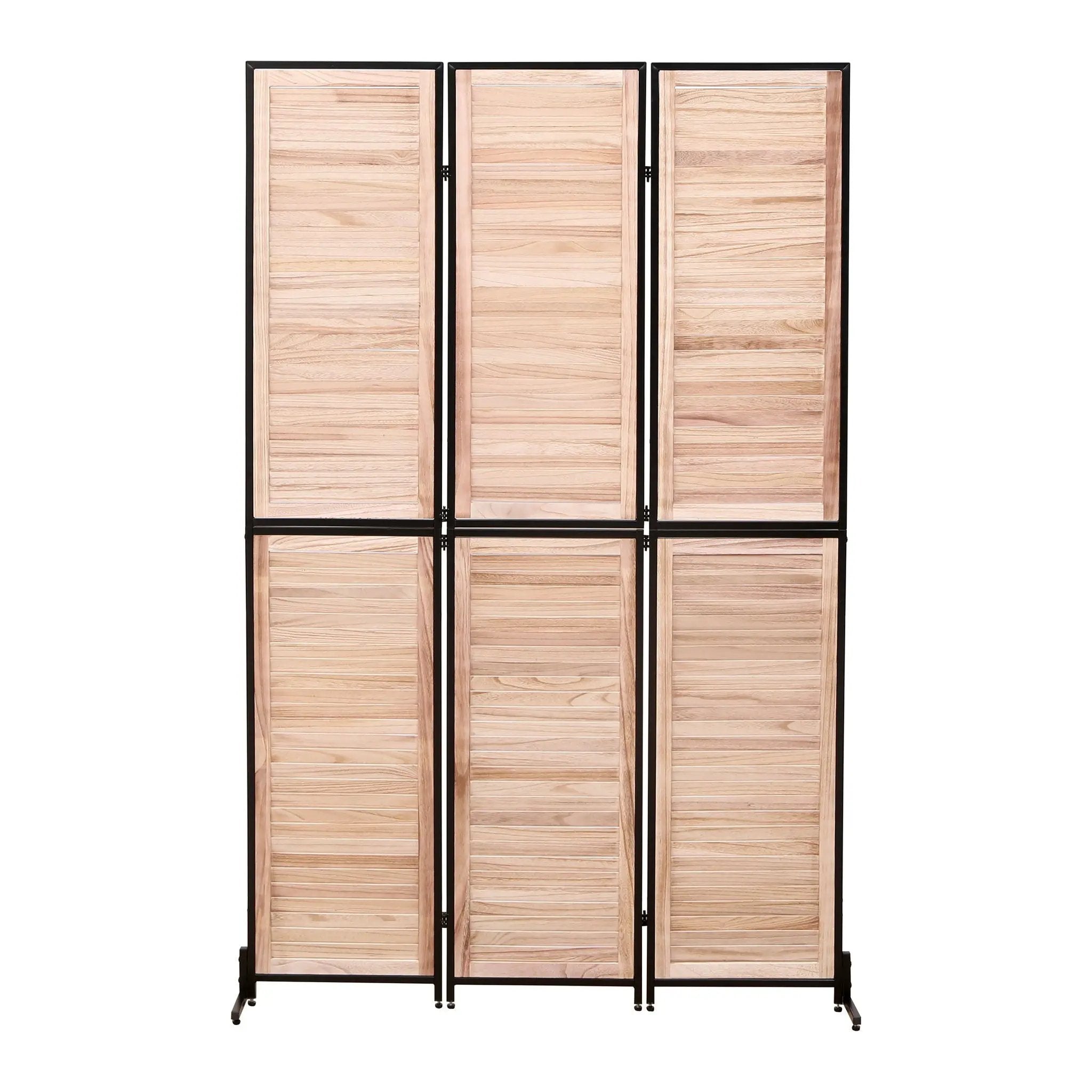 Rustic 3 Panel Room Dividers And Folding Privacy Screen by Unique Piece Furniture