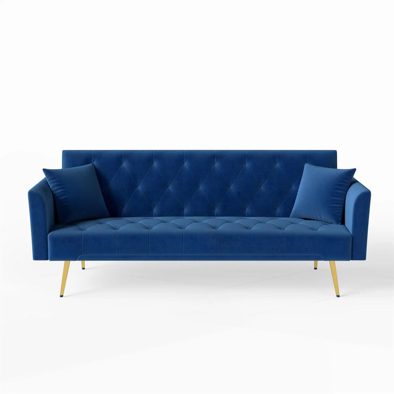 Modern Convertible 72 Inch Foldable Sleeper Sofa by HouseOfZazla