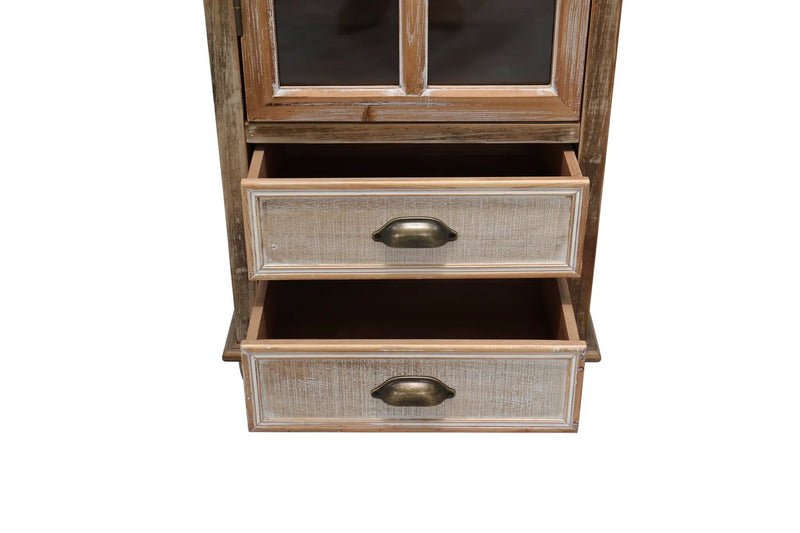 Rustic Wooden Storage Cabinet with Decorative Cutout Door by HouseOfZazla