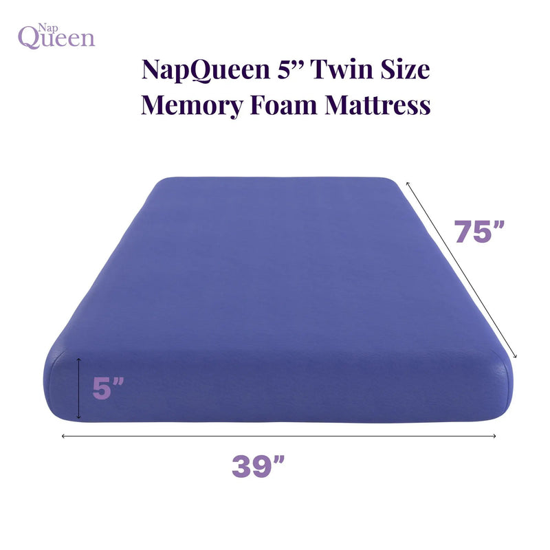 5" Memory Foam Mattress With Responsive Support And Breathable Cover by HouseOfZazla