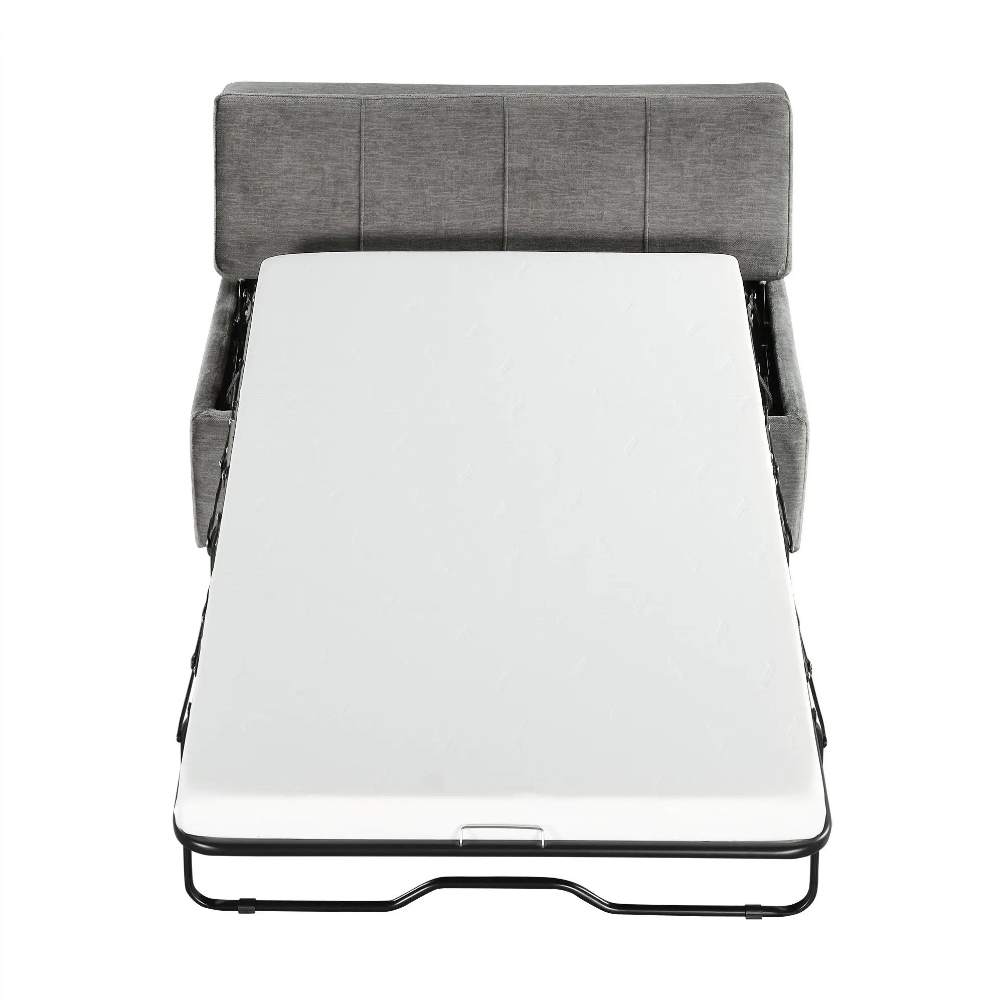 Twin Size Folding Ottoman Sleeper Bed With Mattress Convertible Guest Bed by HouseOfZazla