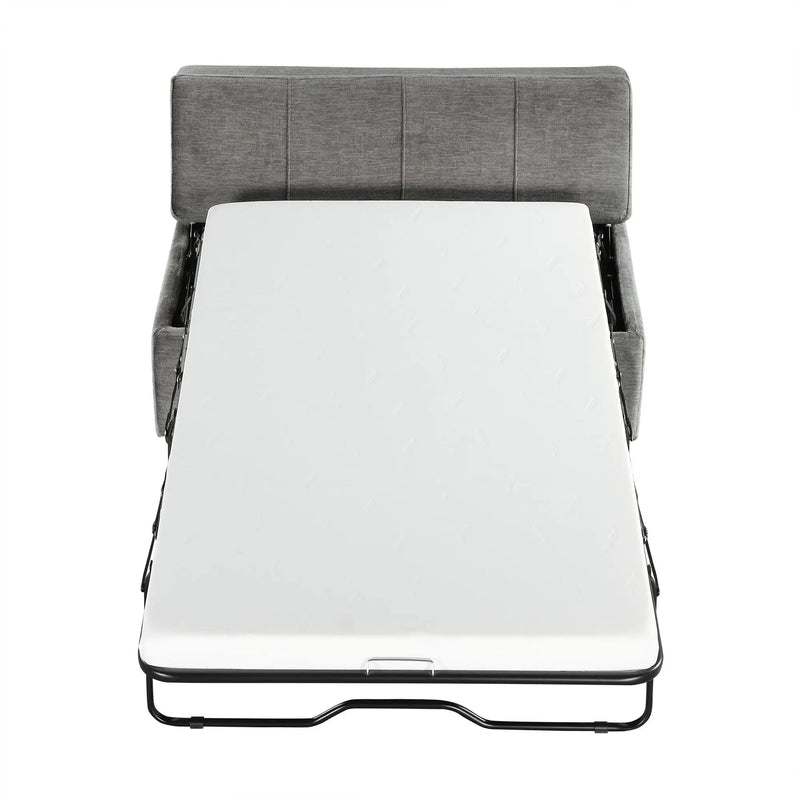 Twin Size Folding Ottoman Sleeper Bed With Mattress Convertible Guest Bed by HouseOfZazla