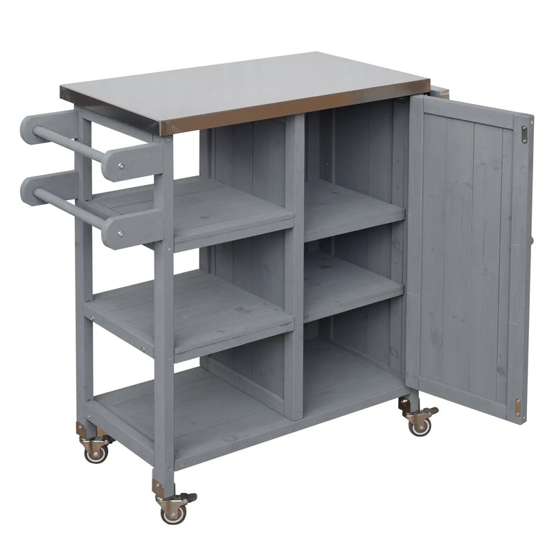 Foldable Outdoor Kitchen Island Patio Kitchen Cart by HouseOfZazla