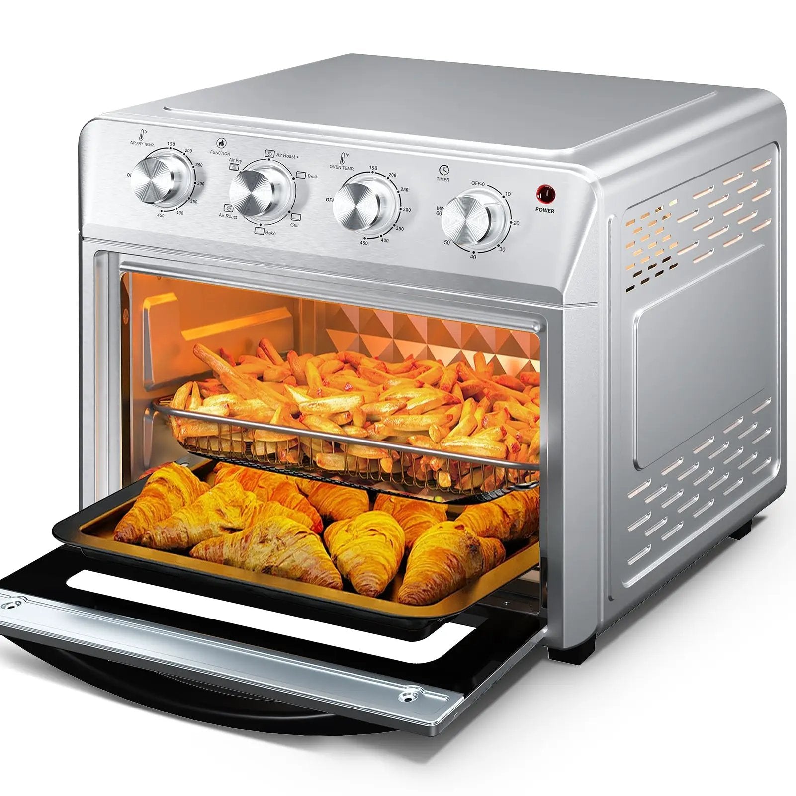 Plum Chef Air Fryer Oven 27.5QT, 6-in-1 Countertop Oven by HouseOfZazla