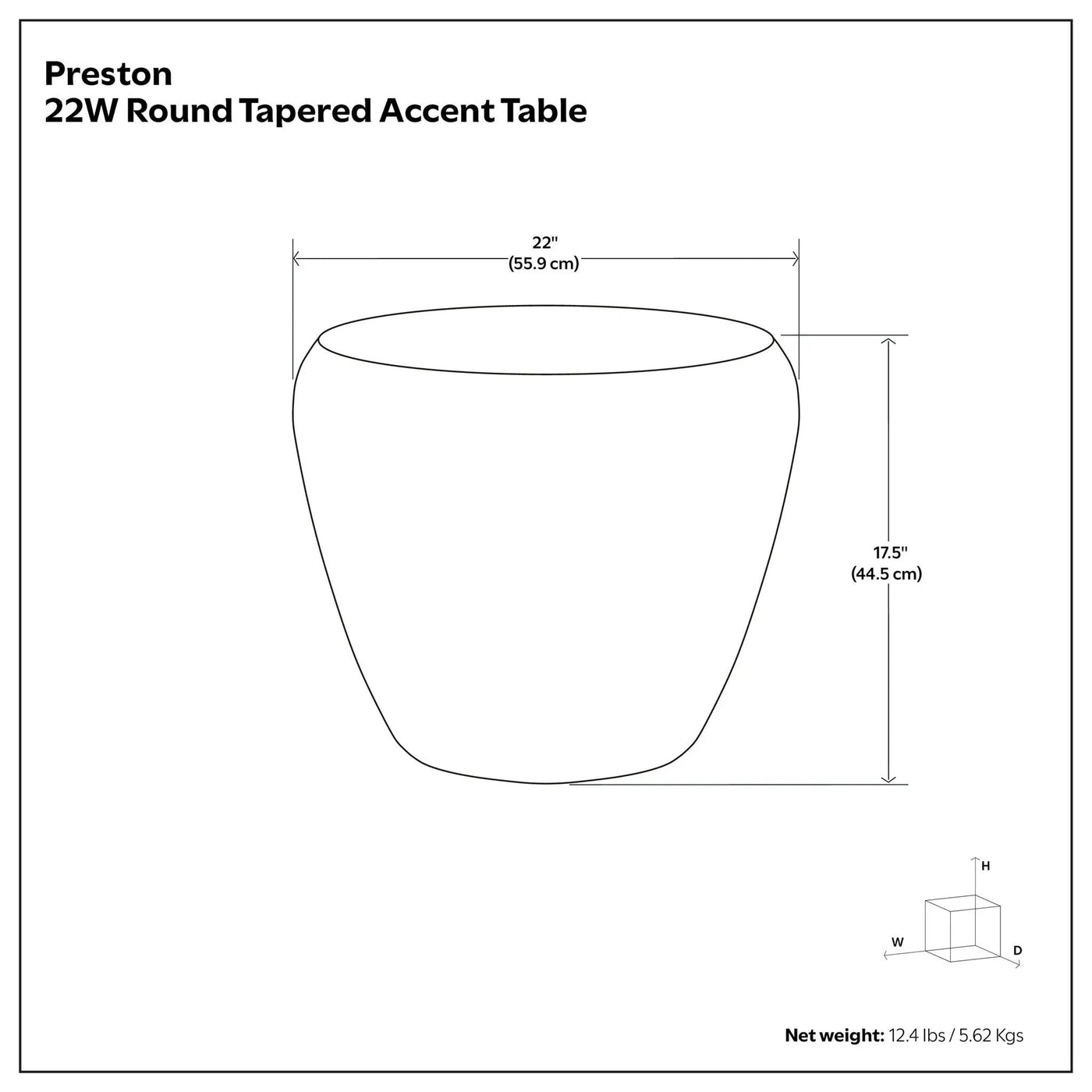 Preston - Handcrafted Metal Side Table by HouseOfZazla