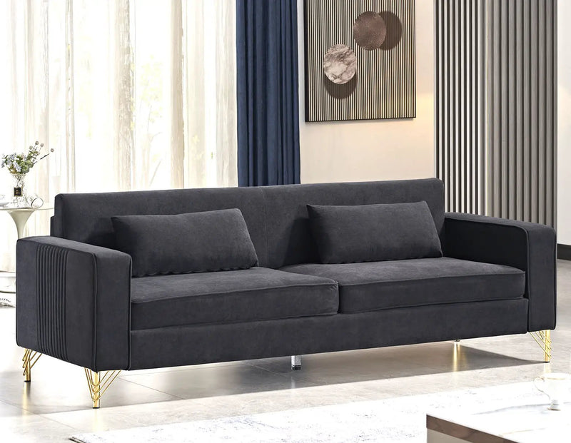 Aesthetic 3 Seater Couch With Classic Modern Appeal And Luxurious Soft Comfort by HouseOfZazla