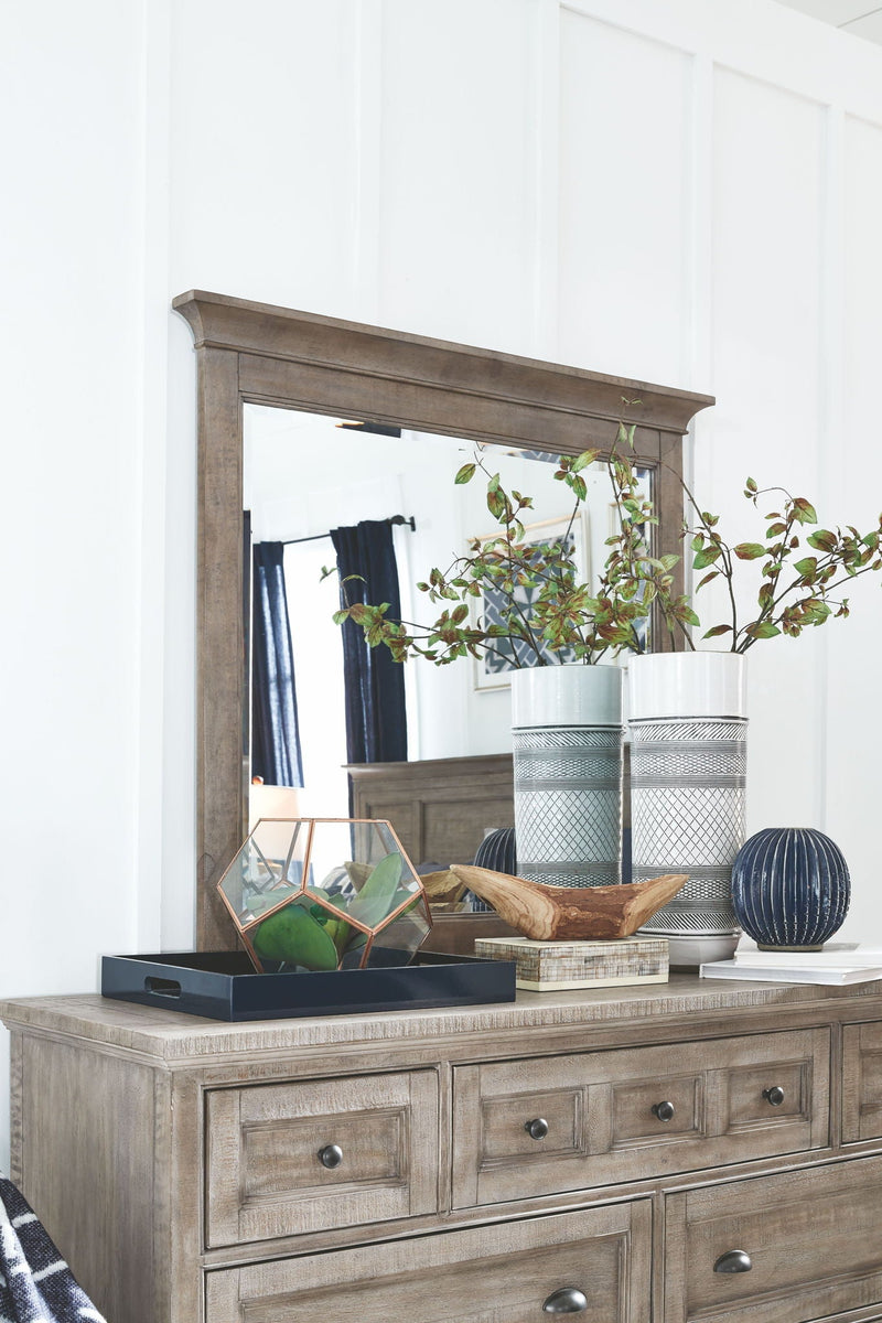 Paxton Place - Wood Landscape Mirror - Dove Tail Gray, photo 6 of 7