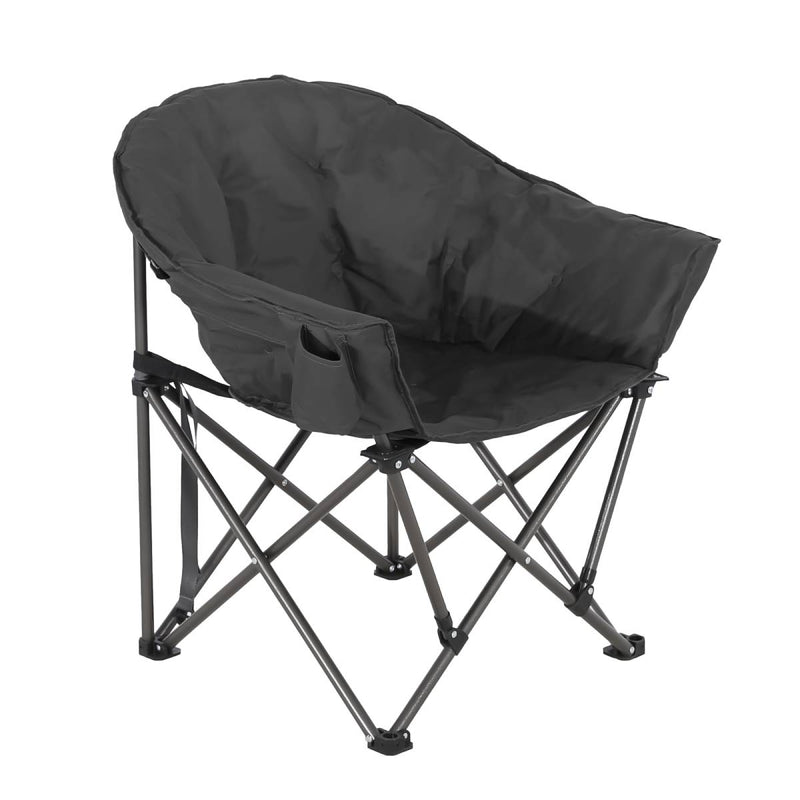Set of 2 Oversized Camping Chairs with Side Pocket by HouseOfZazla