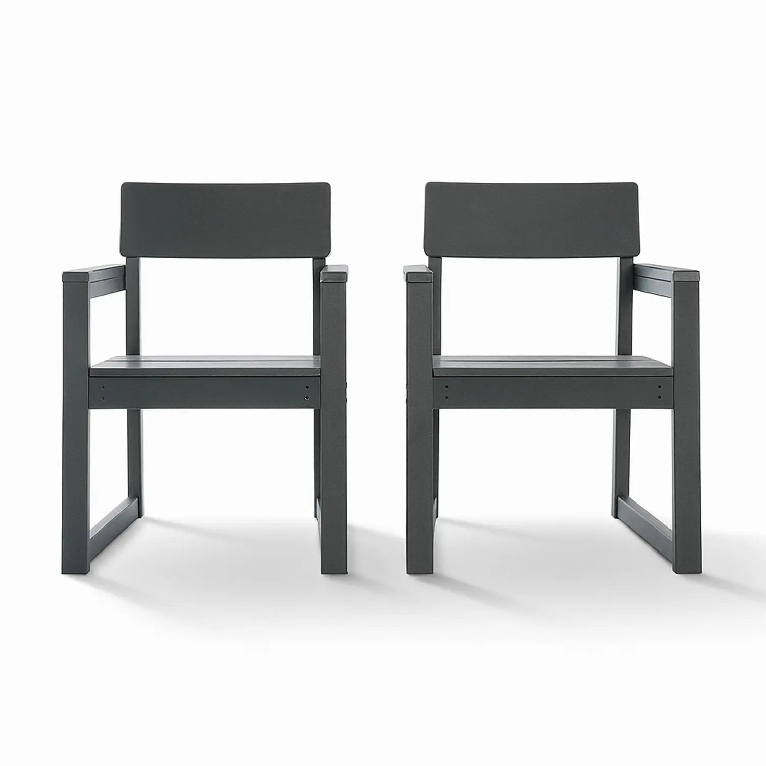 5 Piece Outdoor Dining Set, Table With Umbrella Hole And 4 Armrest Chairs by HouseOfZazla