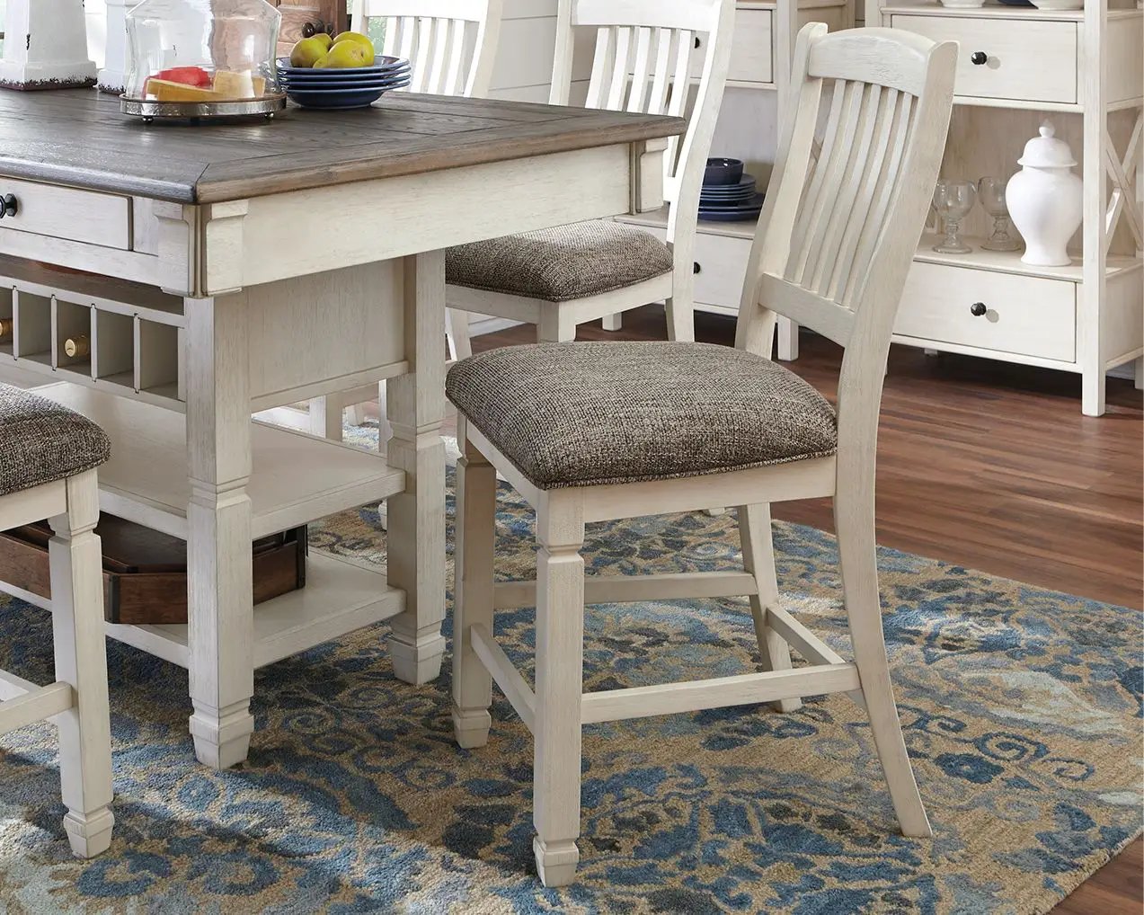 Bolanburg - Upholstered Barstool (Set of 2) - Beige by Unique Piece Furniture