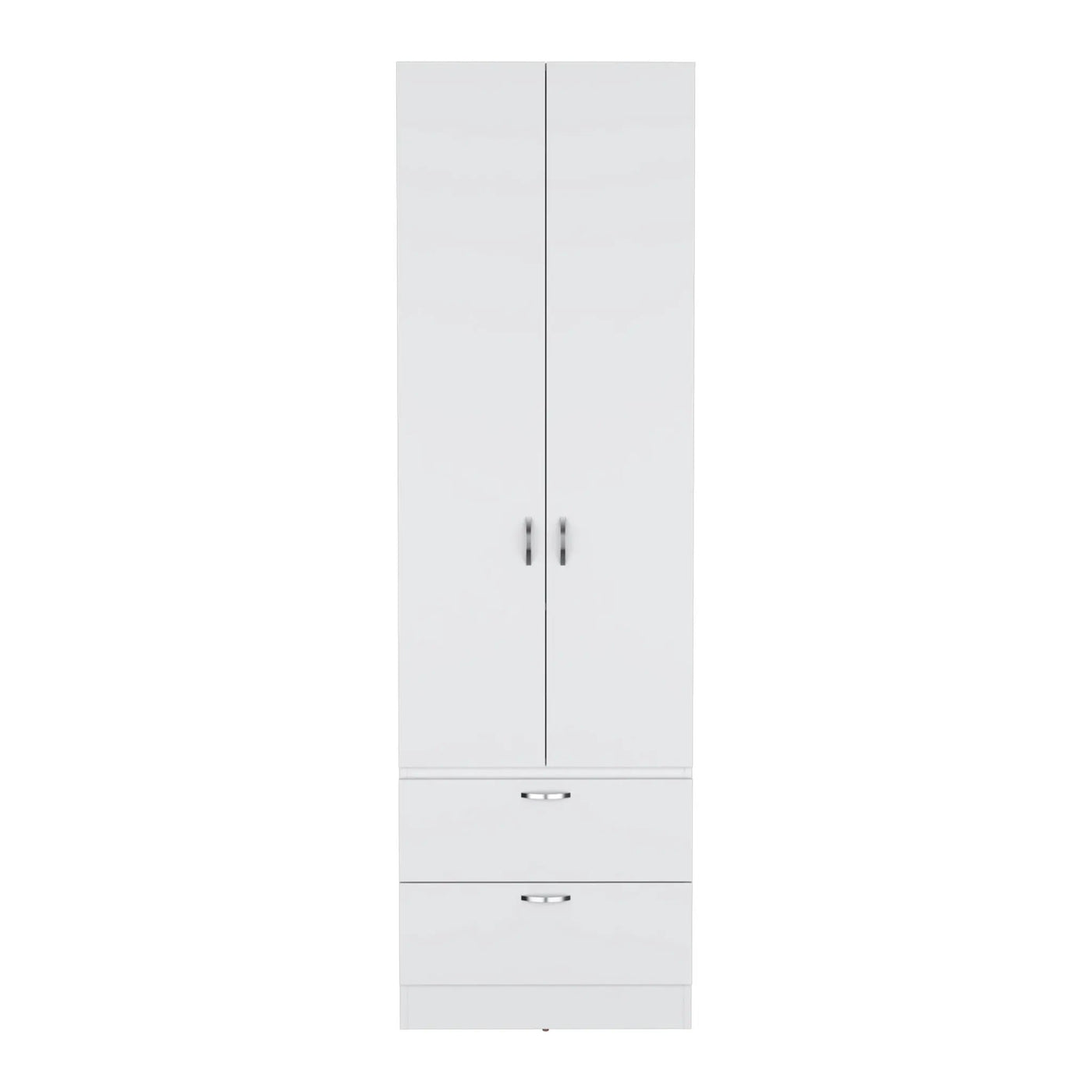 Armoire Organiser, Two Shelves, Rod, Double Door Cabinet Armoire by Unique Piece Furniture