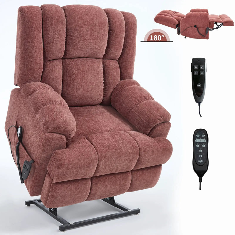 Dual Motor Heat Massage Electric Power Lift Recliner by HouseOfZazla