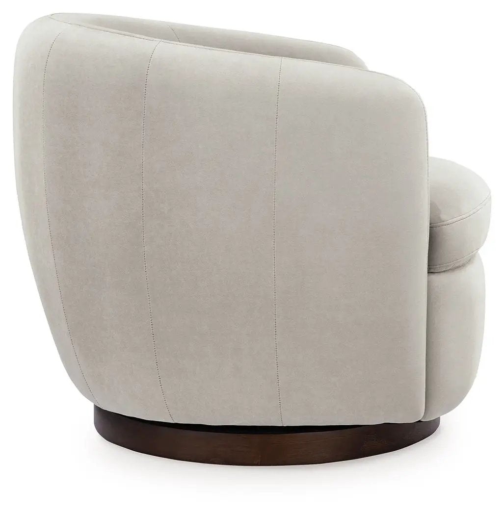 Annbury - Swivel Accent Chair - Light Beige by Unique Piece Furniture