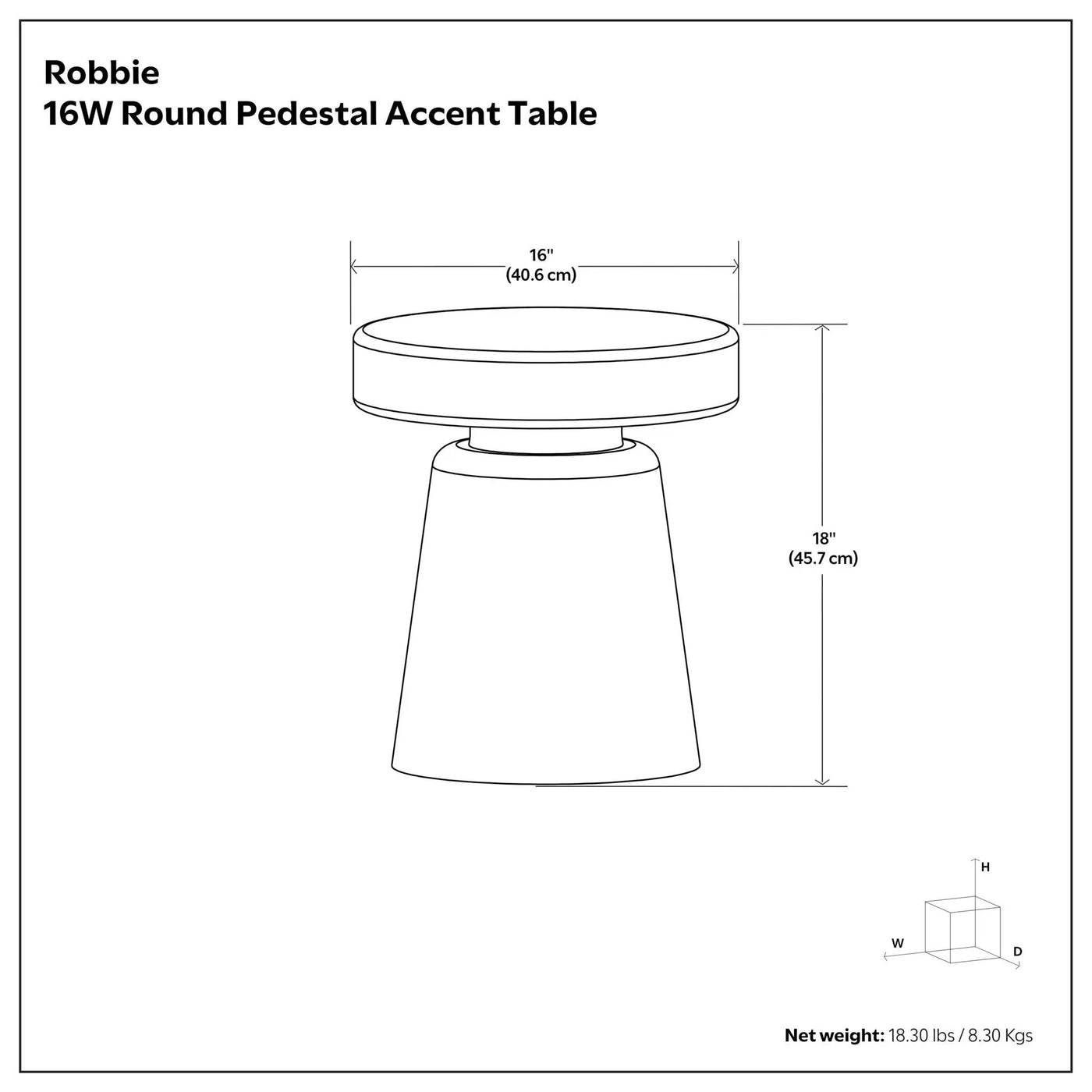 Robbie - Handcrafted Accent Table by HouseOfZazla