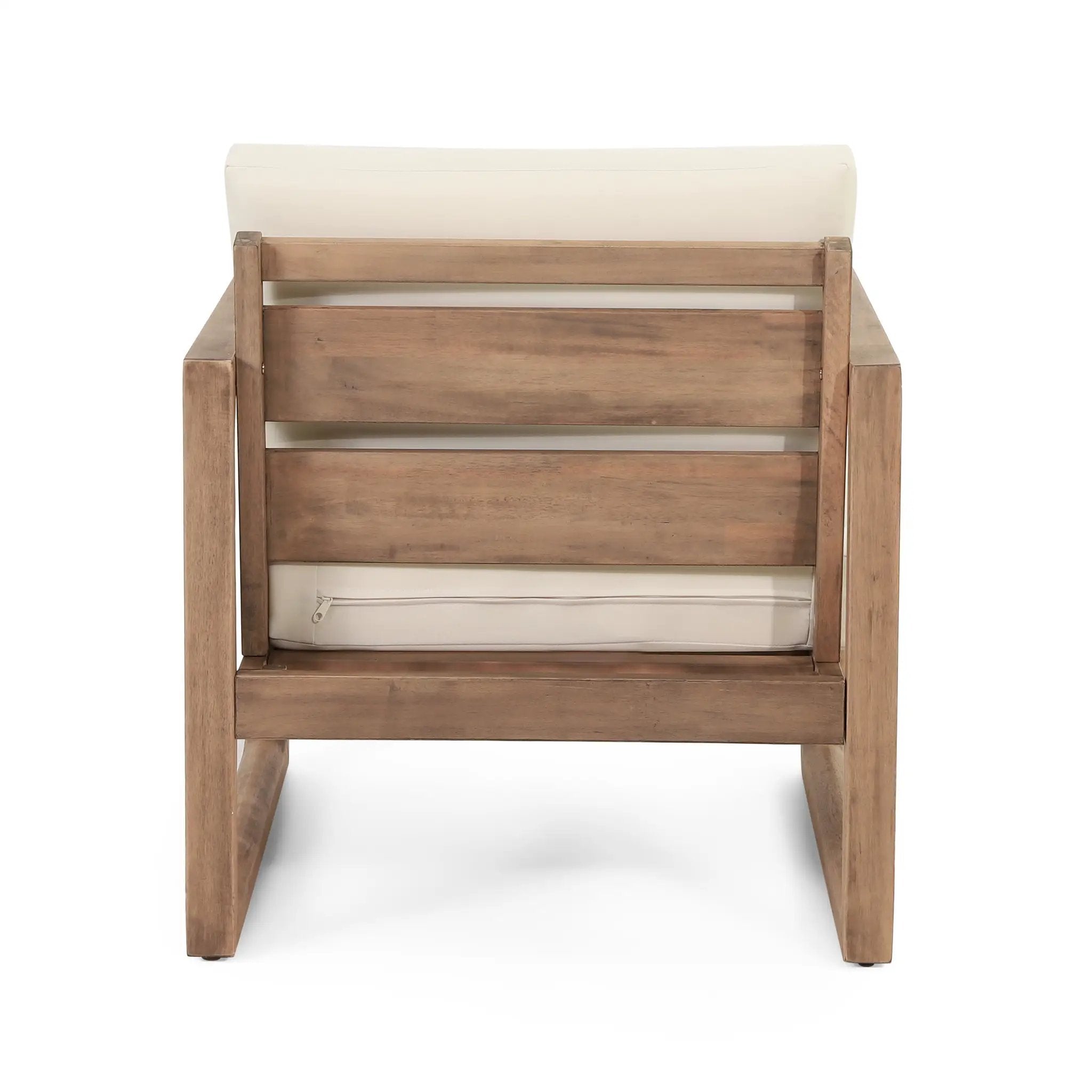 Set of 2 Outdoor Acacia Wood Patio Club Chair by HouseOfZazla