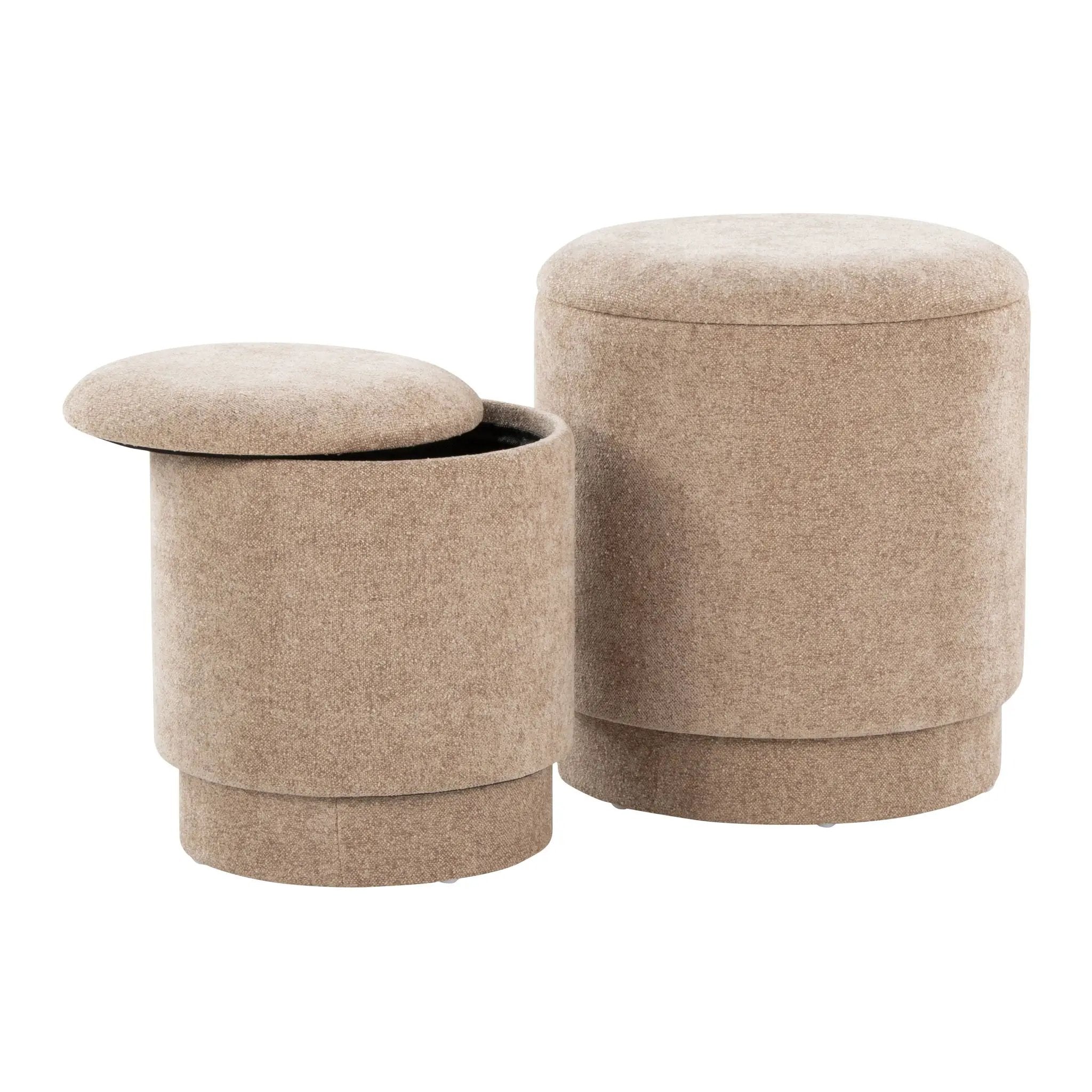 Marla - Upholste Contemporary Ottoman Set by Unique Piece Furniture