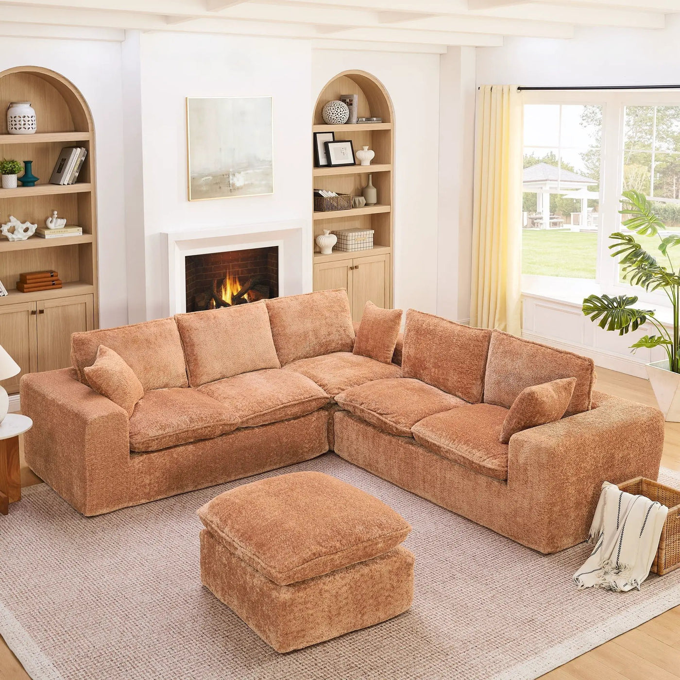 Sectional Sofa With Moveable Ottoman by HouseOfZazla
