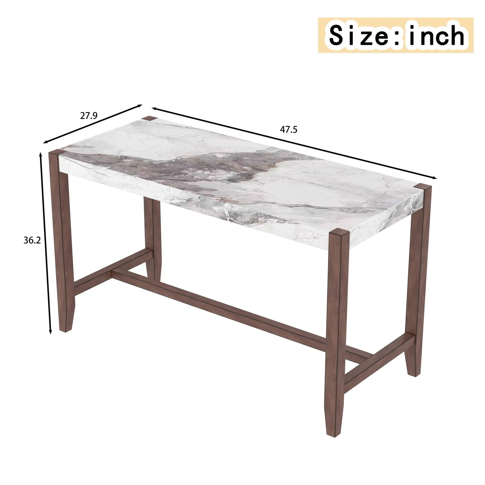 Counter Height Bar Table For Kitchen by Unique Piece Furniture