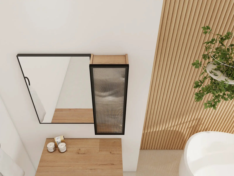 10'' Bathroom Wall Mirror Cabinet with Acrylic Door by HouseOfZazla