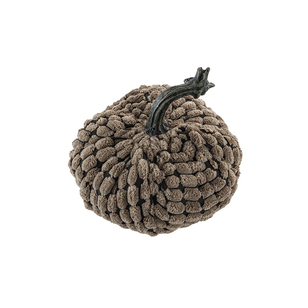 Chenille Weighted Pumpkin Ornament Decor - Harvest Festival Table Accents, photo 36 of 40