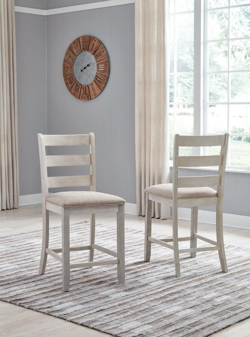 Skempton - Upholstered Barstool (Set of 2) - White by Unique Piece Furniture