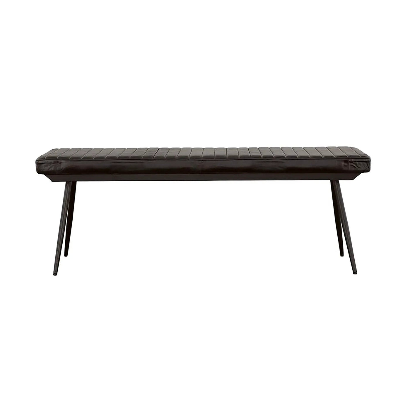 Tufted Cushion Side Bench With Tapered Legs by HouseOfZazla