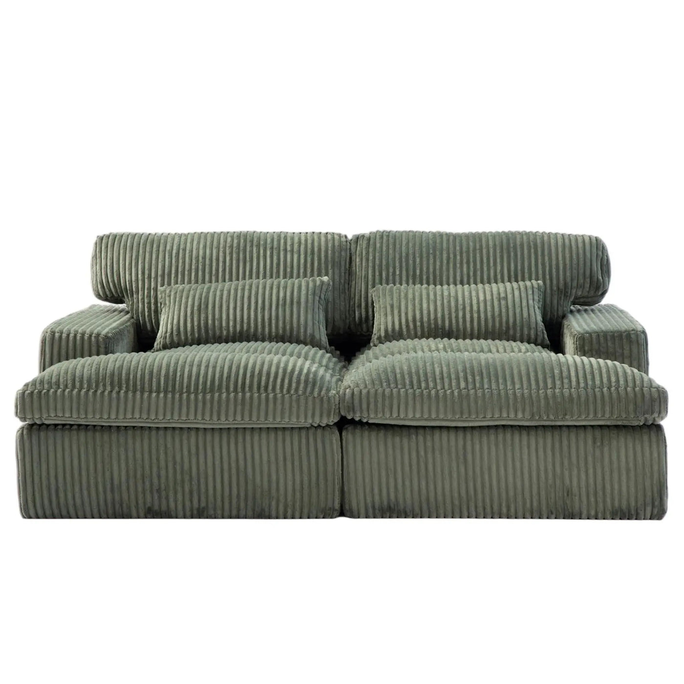 Double Chaise Lounge Chair, Oversized Upholstered Sleeper Cloud Couch by HouseOfZazla