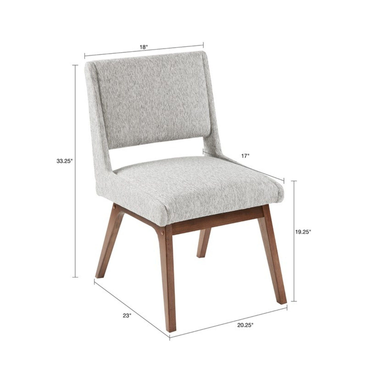 Dining Side Chair Set with Upholstered Cushions - Light Gray, photo 7 of 8