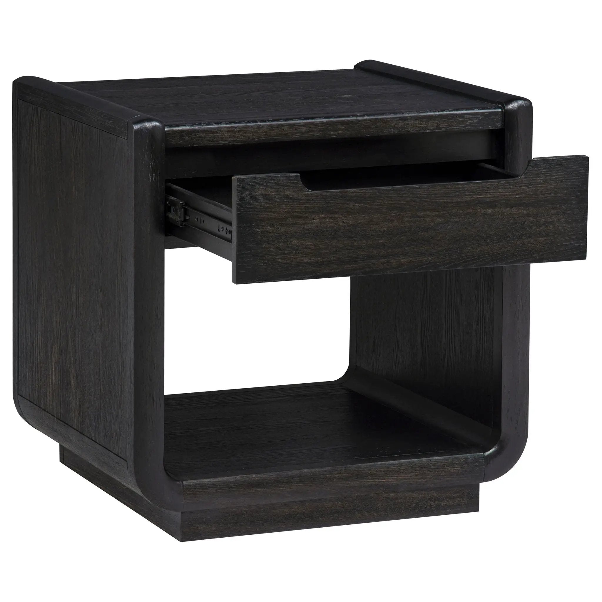 Leandro 3-piece Wood Coffee and End Table Set Burnished Black by Unique Piece Furniture