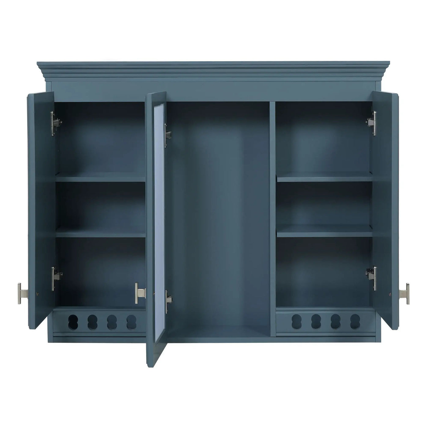 Wall Mount Mirror Cabinet With Adjustable Shelves, Soft Closing Hinges by HouseOfZazla