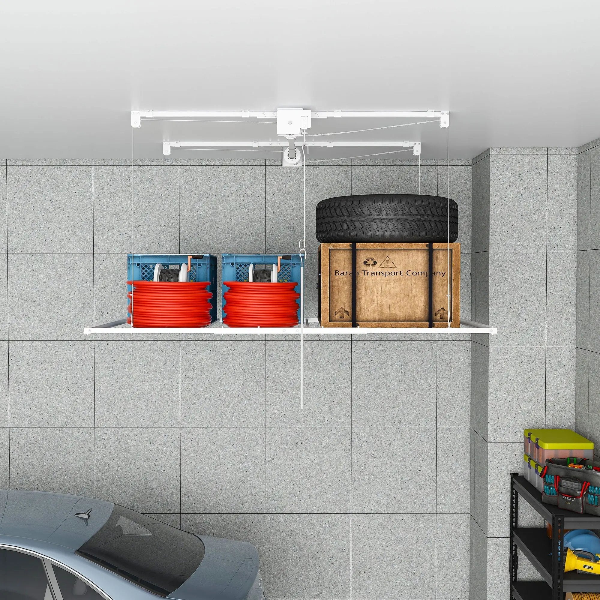 Overhead Garage Storage Rack by HouseOfZazla