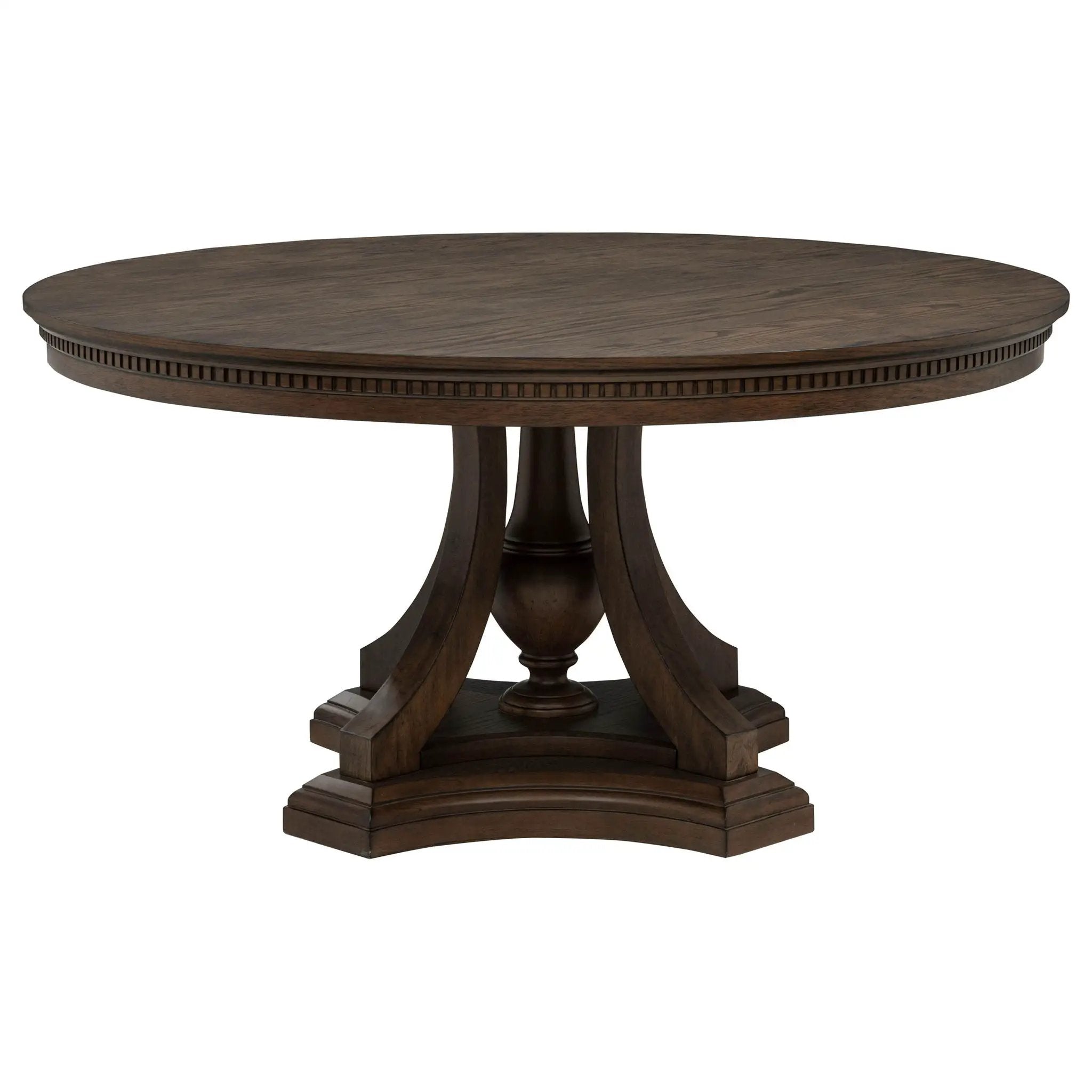 Ridgewell 5-piece Round Pedestal Dining Set Dark Oak by Unique Piece Furniture