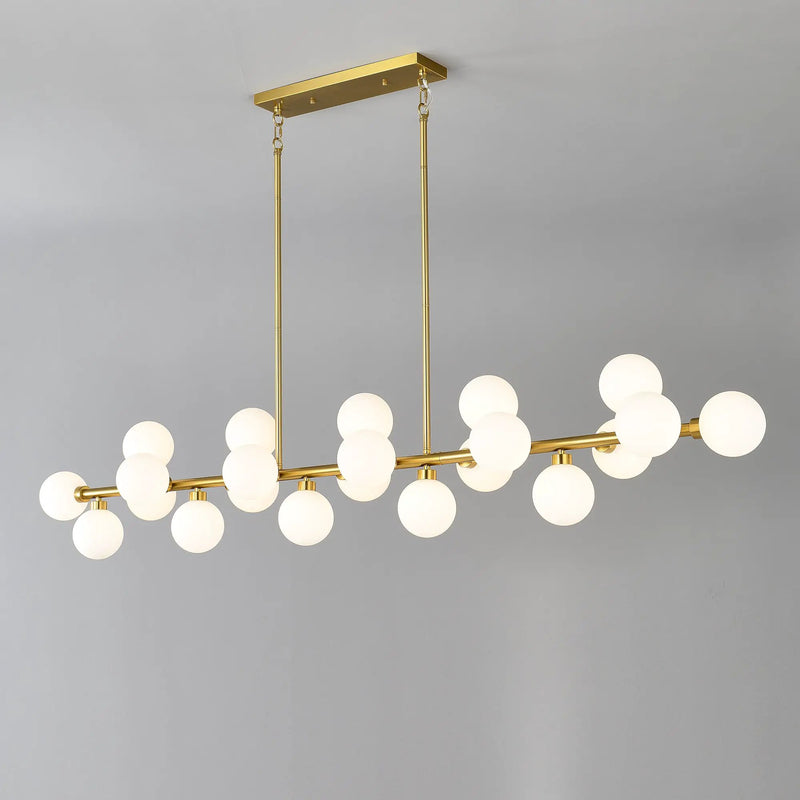 75.6'' Large Pendant Lamp with Opal Glass Shade by HouseOfZazla