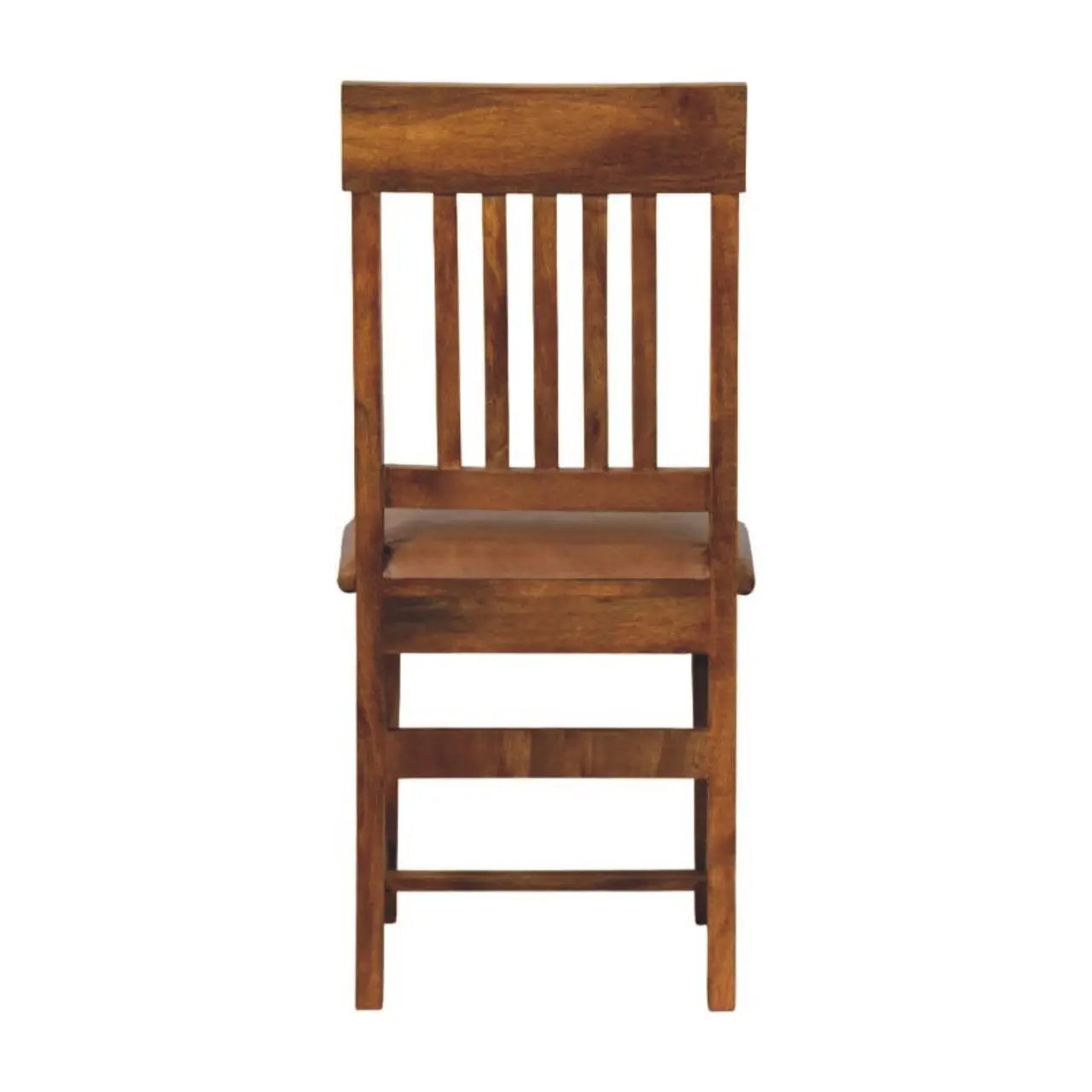 Solid Wood Leather Slatted Dining Chair by HouseOfZazla