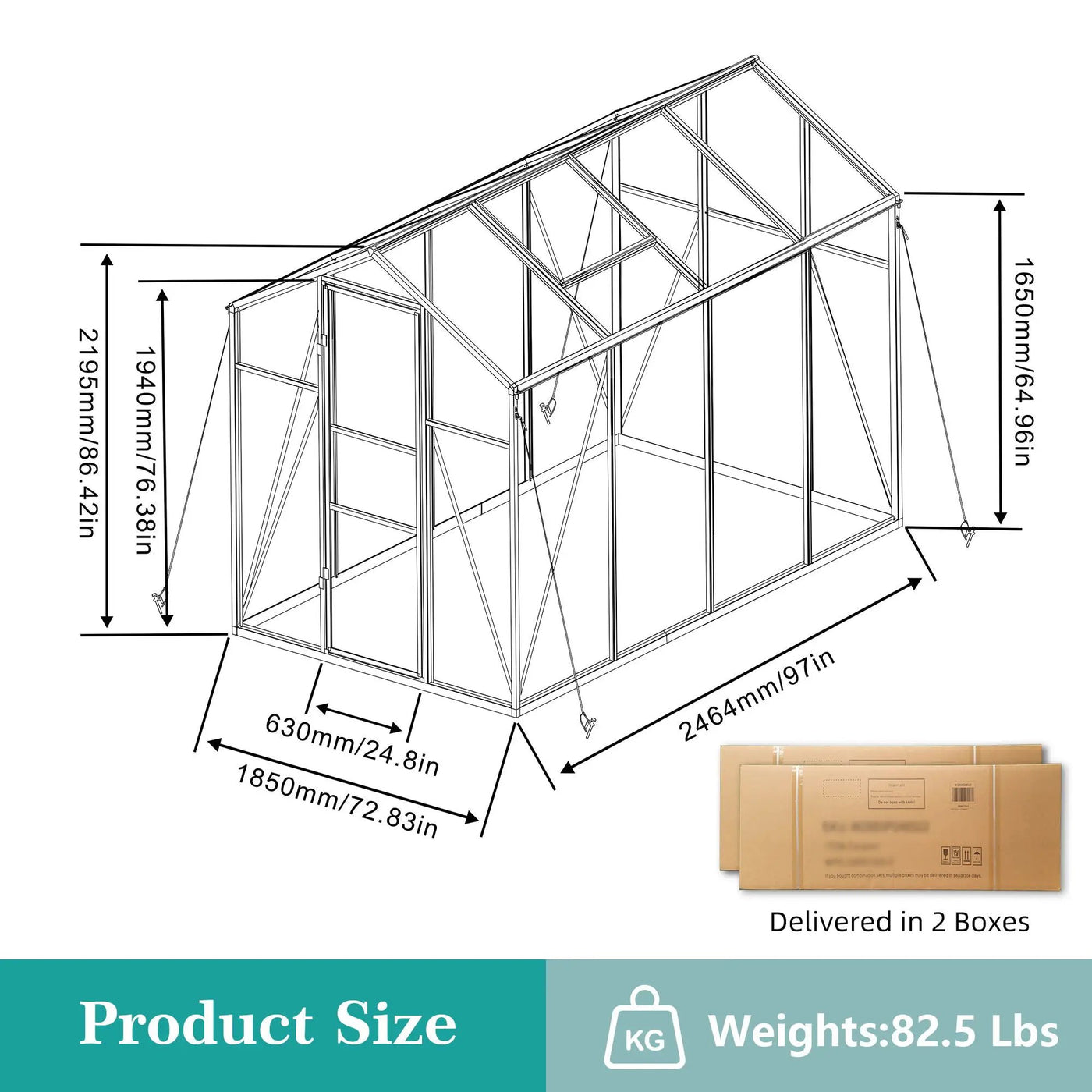 Gain Height Windproof Greenhouse With Raised Base by HouseOfZazla